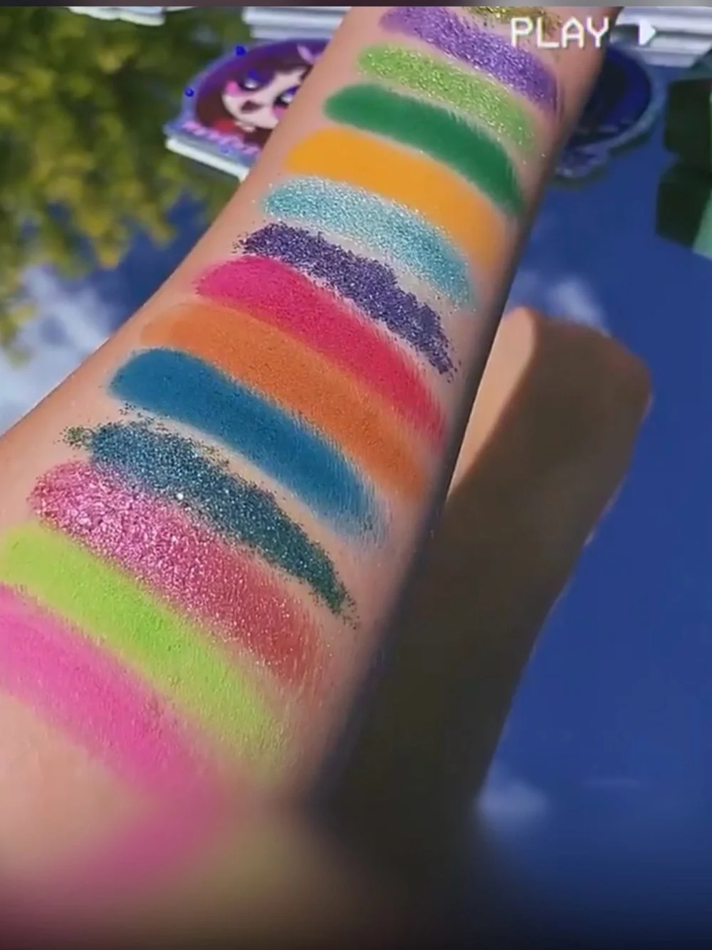 Mota Girlz Eyeshadow Palette – Pink, Green, Purple Shades